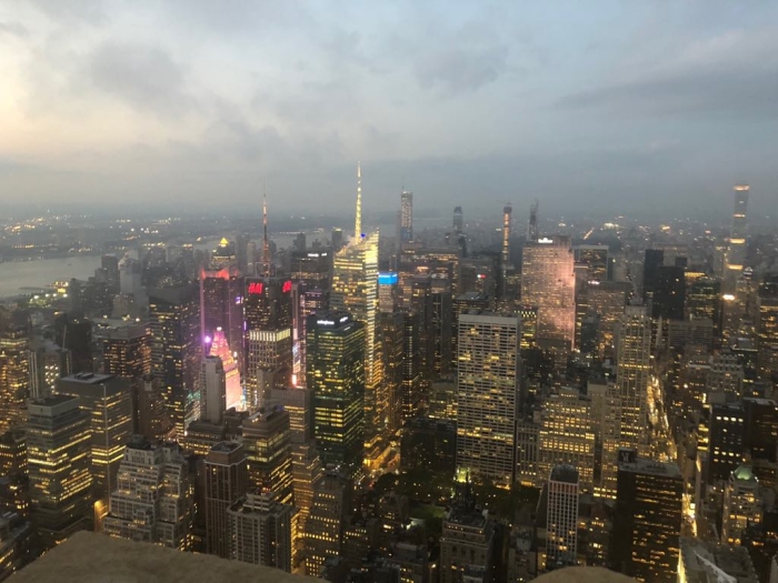 New York - kilátás Manhattan-re